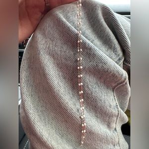 LAST ONE! Gigi clouzeau necklace white resin beads with rose gold